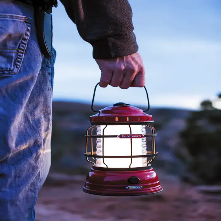 Barebones Forest Lantern compact lighting for van life