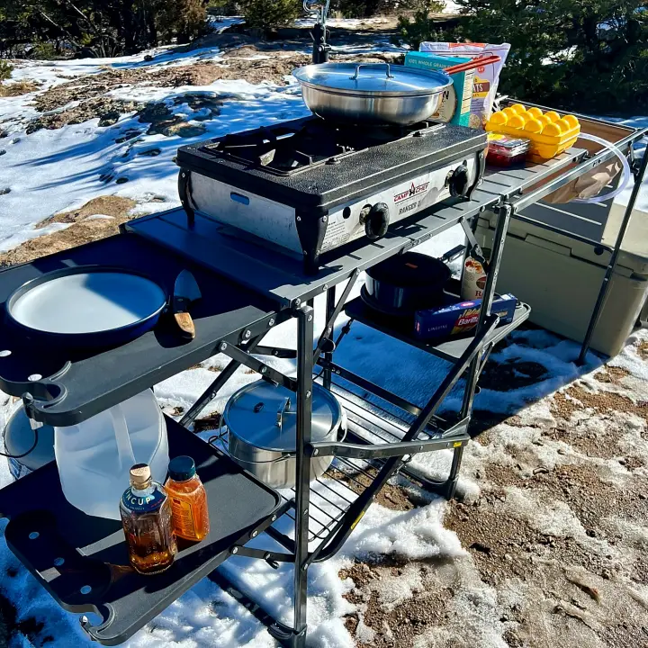 GCI Outdoor Master Cook Station for camp kitchen organization