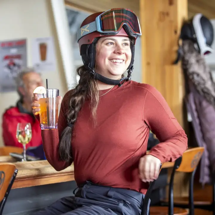 Merino base layer top for hiking