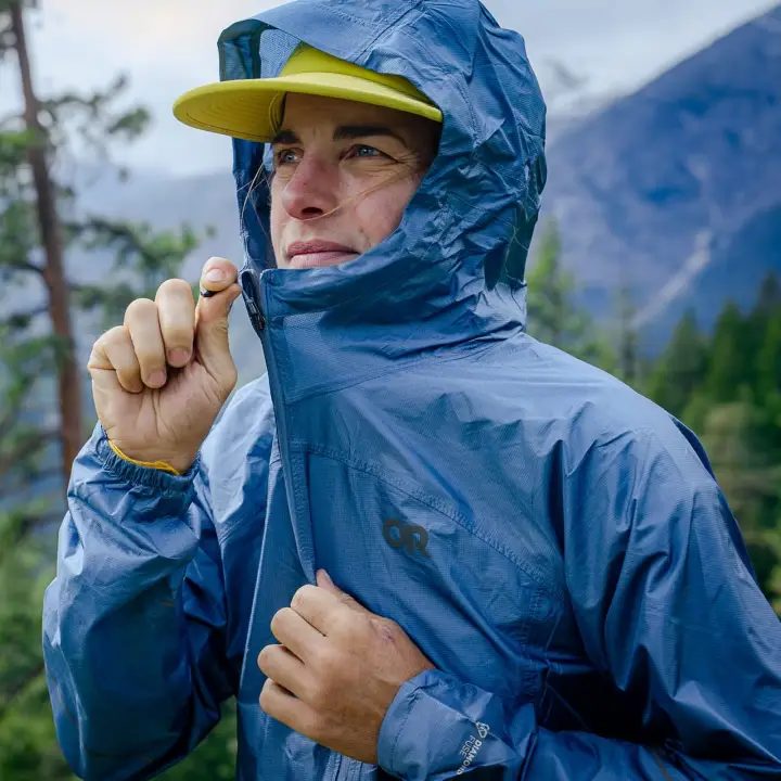 Outdoor Research Helium Rain Jacket for hiking